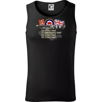 Československé perutě - Tílko pánské Core - S ( Černá )