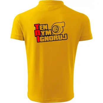 Pánská košile Ten dým ignoruj - Polokošile pánská Pique Polo 203 - 3XL ( Žlutá )