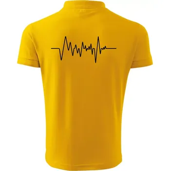 Pánská košile Ekg samostatné - Polokošile pánská Pique Polo 203 - 3XL ( Žlutá )