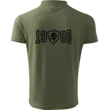 Pánská košile Narozeninový motiv - znak - 1988 - Polokošile pánská Pique Polo 203 - L ( Khaki )