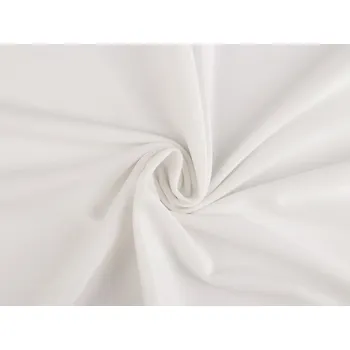 Velvet / samet oděvní hladký, barva 11 (1) bílá