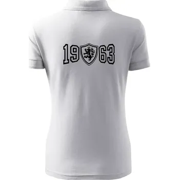 Narozeninový motiv - znak - 1963 - Polokošile dámská Pique Polo - XS ( Bílá )