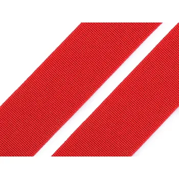 Textilie Pruženka měkká tkaná šíře 25 mm návin 2 m - 7 červená
