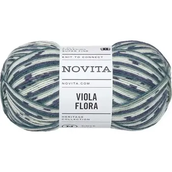 Příze Novita Viola Flora 711 Leknín (Ponožková příze Viola Flora Wasserrose)