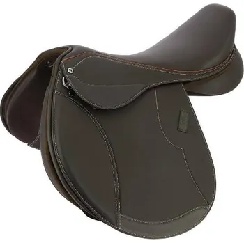 Jezdecké sedlo Skokové sedlo NORTON CLUB Rexine Evol hnědé 15,75"