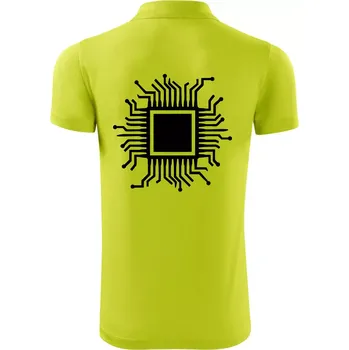 Pánská košile Procesor - Polokošile Victory sportovní (dresovina) - 2XL ( Limetková )