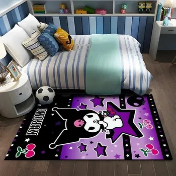 Koberec Roztomilý kulatý koberec Kuromi | dětský koberec, protiskluzová podložka - 12 , 80X120CM