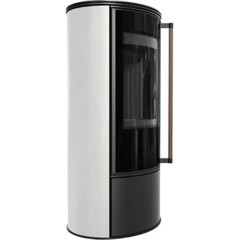 KRATKI ERIK 5,5 kW 150 akumulační keramika WHITE SATIN Jatoba BLACK BA1