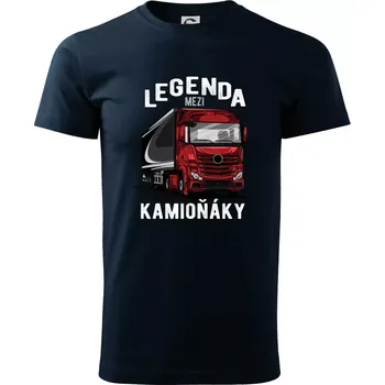 Legenda mezi kamioňáky - Triko extra velké (5-8XL) - 8XL ( Námořní modrá (velmi tmavá - téměř černá) )