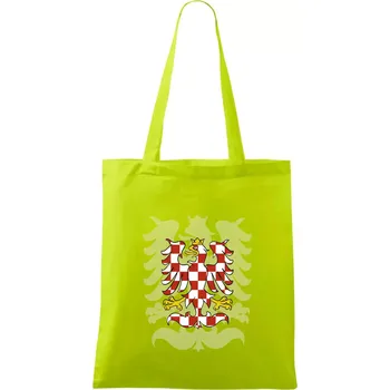 Moravská orlice velká se stínem - Taška bavlněná - 42 x 38 cm ( Limetková )