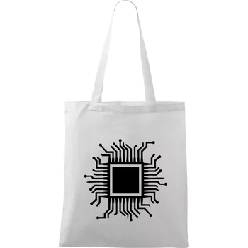 Procesor - Taška bavlněná - 42 x 38 cm ( Bílá )