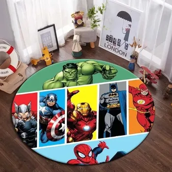 Koberec Avengers kulatý koberec Marvel pro děti | dětský koberec, kulatý koberec - 4 , 80x80cm