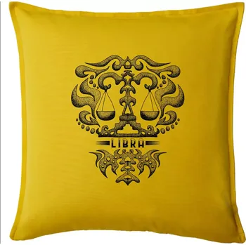 Polštář Libra - vintage - Polštář 50x50 - 50x50 - Pouze potah ( Žlutá )