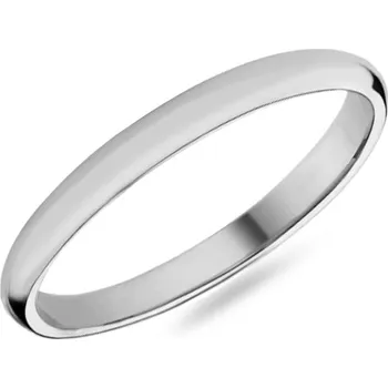 Prsten Pánský snubní prsten 2,5 mm, bílé zlato IZKR015A-M + dárkové balení LUXUS zdarma
