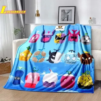 Dětská deka Deka s motivem blox fruits | dětská deka, cestovní přikrývka - 6 , 100x150CM