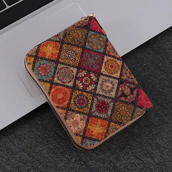 Peněženka Boho peněženka s korkovým vzorem | peněženka, dámský doplněk - A4