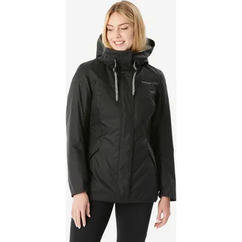 QUECHUA Dámská zimní turistická nepromokavá bunda NH 500 2XL ČERNÁ