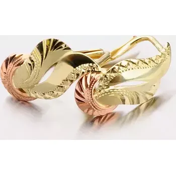 Náušnice Dámské náušnice žluté zlato 585 klasik 52NK-177