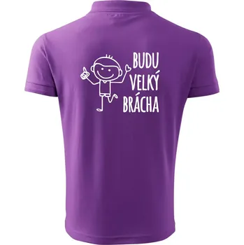 Pánská košile Budu velký brácha - Polokošile pánská Pique Polo 203 - 2XL ( Fialová )