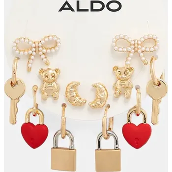 Náušnice Náušnice Aldo 4-pack PARSIANGLOW.600 zlatá GLD, vel. ONE SIZE