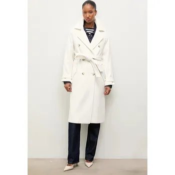 Dámský kabát Vlněný kabát Answear.LAB WA25-KPD013 bílá 00X, vel. XS