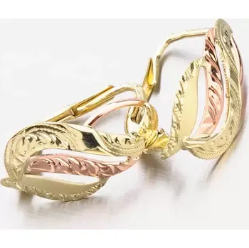 Náušnice Dámské náušnice gravírované klasik 52NK-077