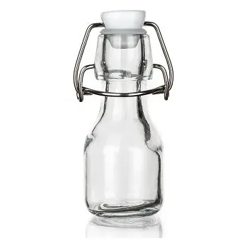 Láhev láhev s pákovým uzávěrem 70ml hranatá skleněná YARA