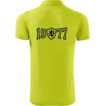 Pánská košile Narozeninový motiv - znak - 1977 - Polokošile Victory sportovní (dresovina) - S ( Limetková )