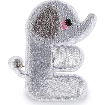 Nažehlovačka písmena, malé, E šedá světlá