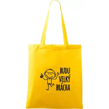 Budu velký brácha - Taška bavlněná - 42 x 38 cm ( Žlutá )