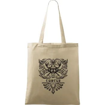 Nákupní taška Cancer - vintage - Taška bavlněná - 42 x 38 cm ( Naturální )