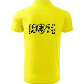Pánská košile Narozeninový motiv - znak - 1974 - Polokošile pánská Pique Polo 203 - L ( Citrónová )