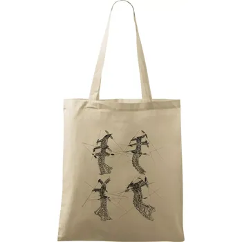 Nákupní taška Zkroucený stožár vysokého vedení - Taška bavlněná - 42 x 38 cm ( Naturální )