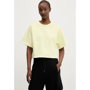 Bavlněné tričko Hugo Blue 50537091 žlutá 10X, vel. XL