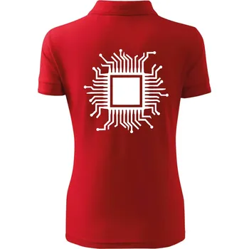Procesor - Polokošile dámská Pique Polo - 3XL ( Červená )
