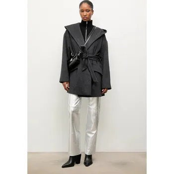 Dámský kabát Vlněný kabát Answear.LAB černá barva WA25.KPD003 99X, vel. M