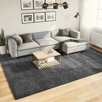 Bytový textil vidaXL Koberec OVIEDO krátký vlas antracitový 240 x 340 cm