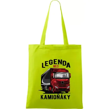 Legenda mezi kamioňáky - Taška bavlněná - 42 x 38 cm ( Limetková )