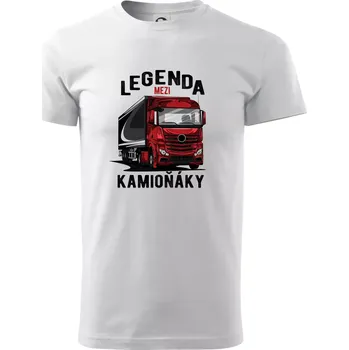 Legenda mezi kamioňáky - Triko extra velké (5-8XL) - 7XL ( Bílá )
