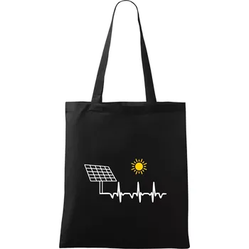 Ekg Fotovoltaická elektrárna - Taška bavlněná - 42 x 38 cm ( Černá )