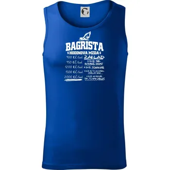 Hodinová mzda bagrista - Tílko pánské Core - L ( Královská modrá )