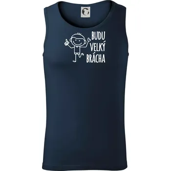 Budu velký brácha - Tílko pánské Core - 2XL ( Námořní modrá (velmi tmavá - téměř černá) )