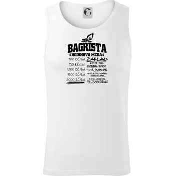 Hodinová mzda bagrista - Tílko pánské Core - 2XL ( Bílá )