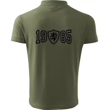 Pánská košile Narozeninový motiv - znak - 1965 - Polokošile pánská Pique Polo 203 - 3XL ( Khaki )