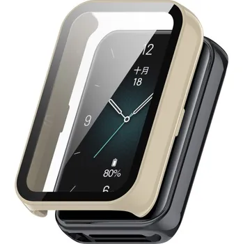 VSECHNONAMOBIL 86798 PC FULL COVER Plastový kryt se sklem pro Honor Band 9 béžový