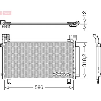 Výparník klimatizace Kondenzátor, klimatizace DENSO DCN50134