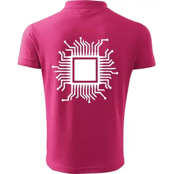 Pánská košile Procesor - Polokošile pánská Pique Polo 203 - L ( Purpurová )