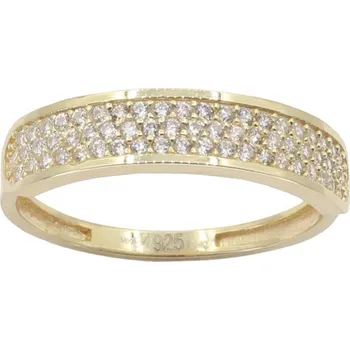 Prsten Zlatý prsten se zirkony YYZ1207, vel. 62, 2.4 g (585/1000)