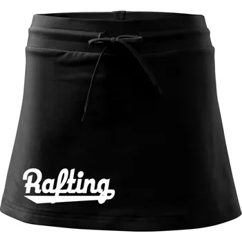 Dámská sukně Rafting nápis - Sportovní sukně - two in one - S ( Černá )