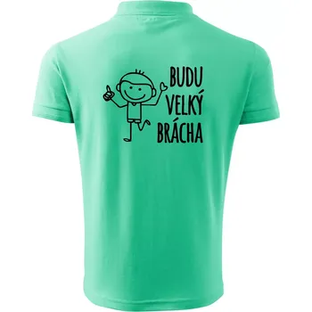 Pánská košile Budu velký brácha - Polokošile pánská Pique Polo 203 - M ( Mátová )
